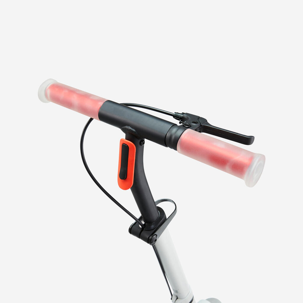 Trottinette junior m900 vert kaki et touche bleu clair