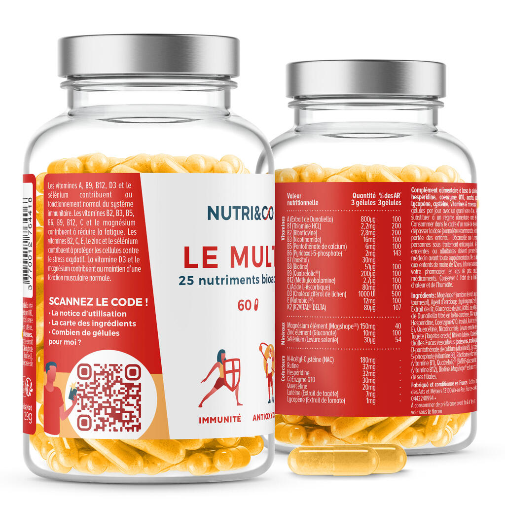 Multivitamīni “Nutri&Co Multi” (60 kapsulas)