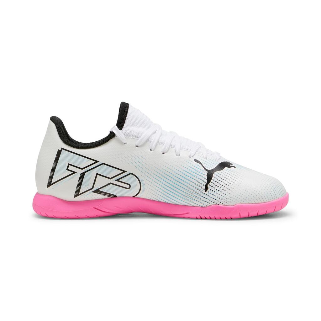 Kinder Fussball Hallenschuhe Futsal - Puma Future 7 Play weiss