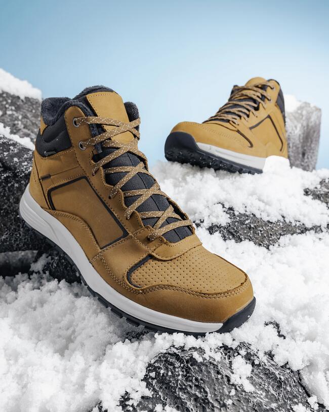 Winterschuhe SH500 Halbhoch Leder Herren