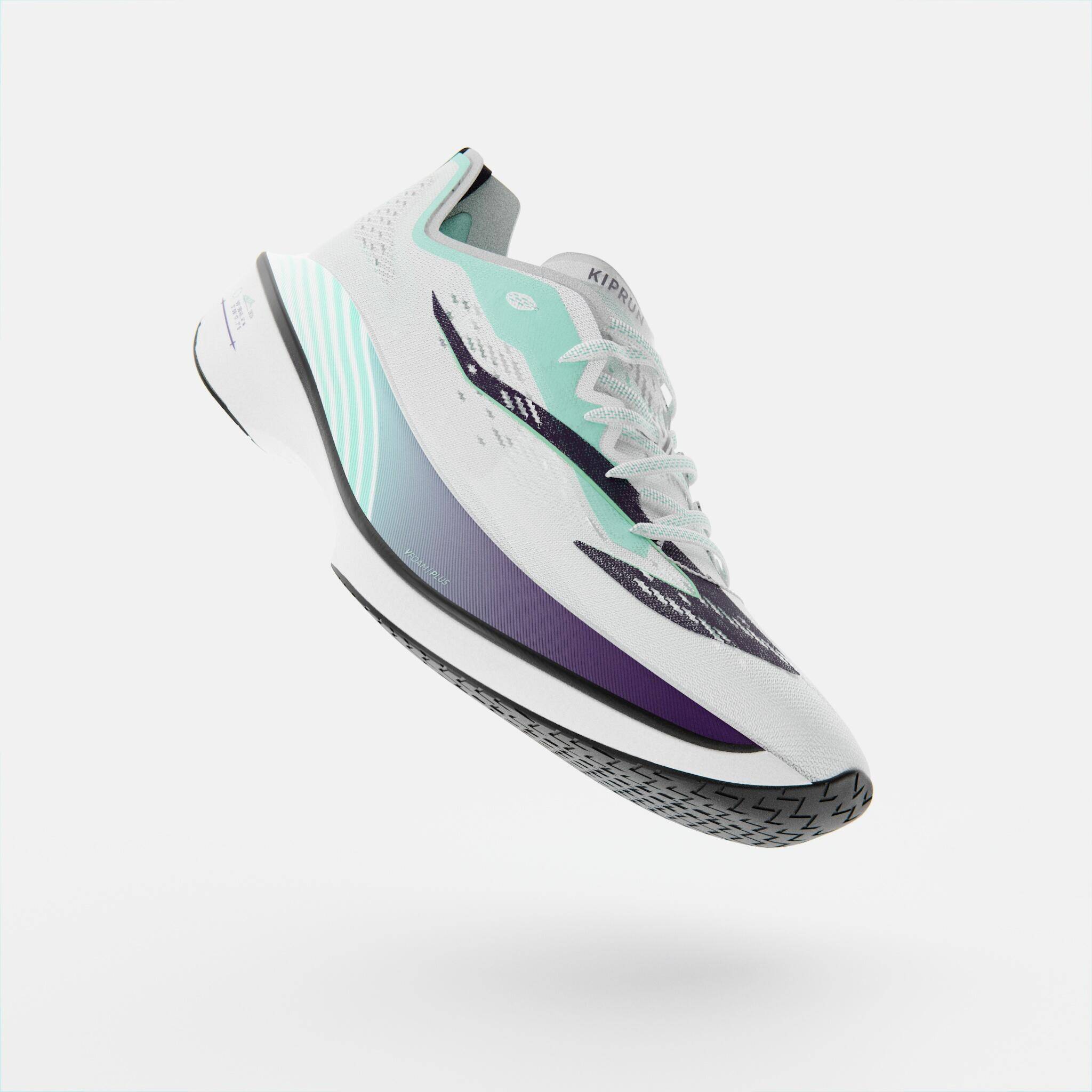 Men Running Shoe with Carbon Plate, Kiprun KD900X - White -  2