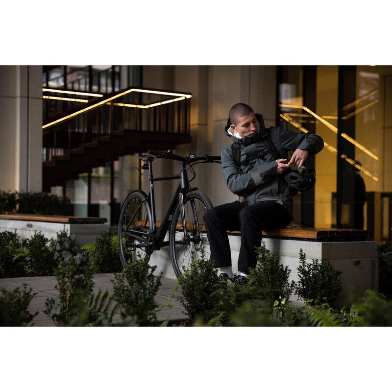 GEACĂ PLOAIE CICLISM ORAȘ VIZIBILITATE NOCTURNĂ 540 VERDE BĂRBAȚI