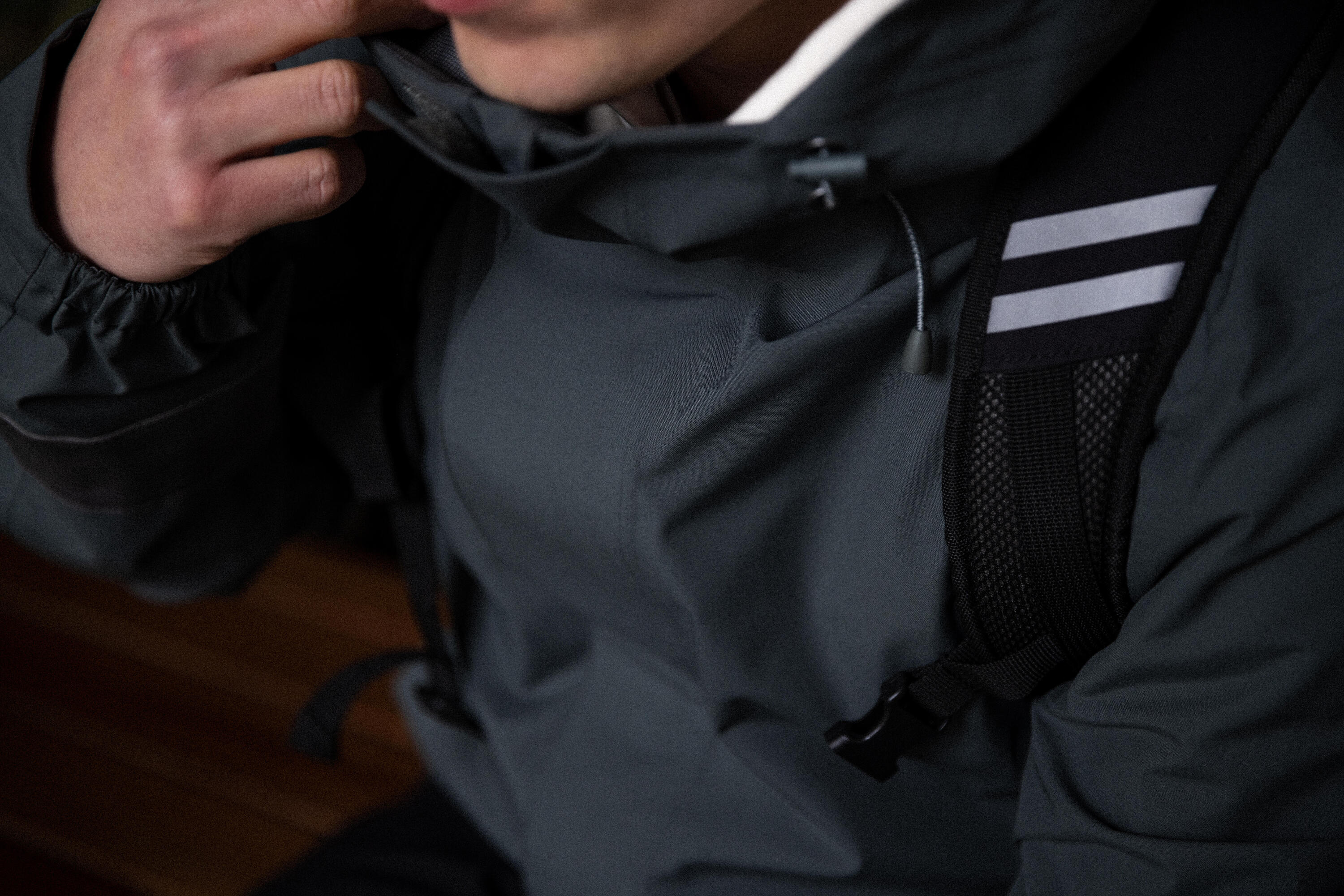Velo-Regenjacke City 540 Herren sichtbar bei Nacht grün  21/22