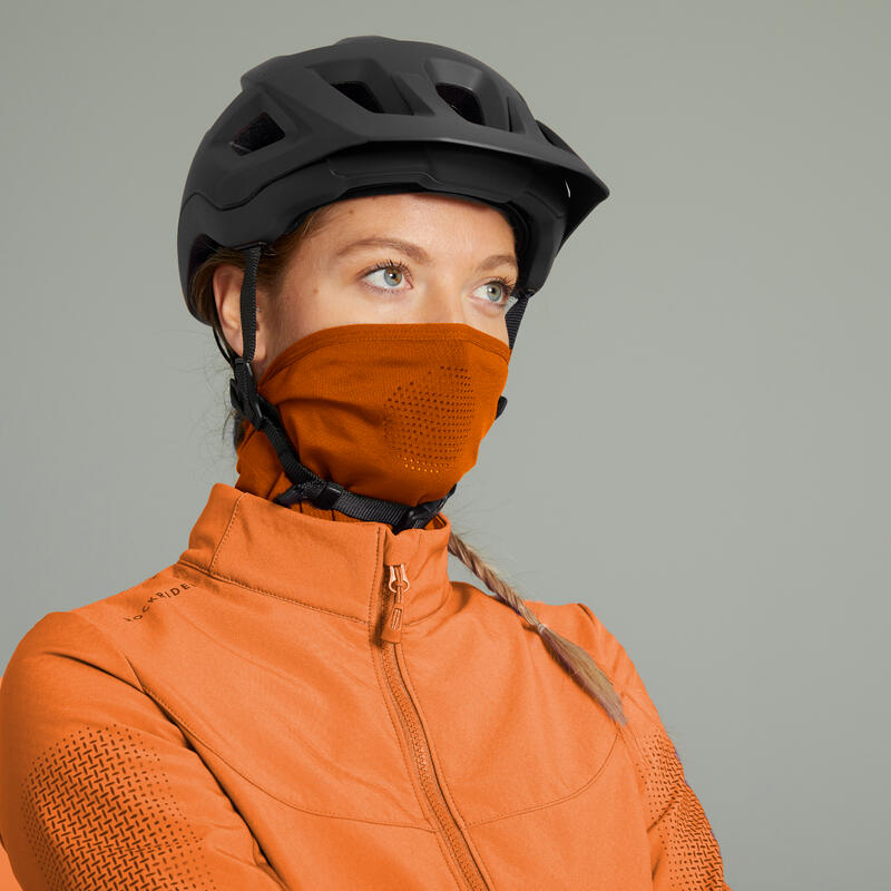 Fahrradjacke MTB Damen orange 