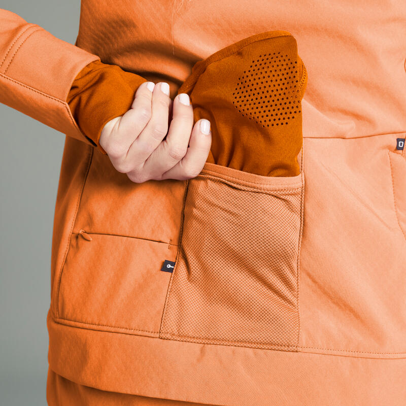 Women's Winter Mountain Bike Jacket Black ROCKRIDER Decathlon