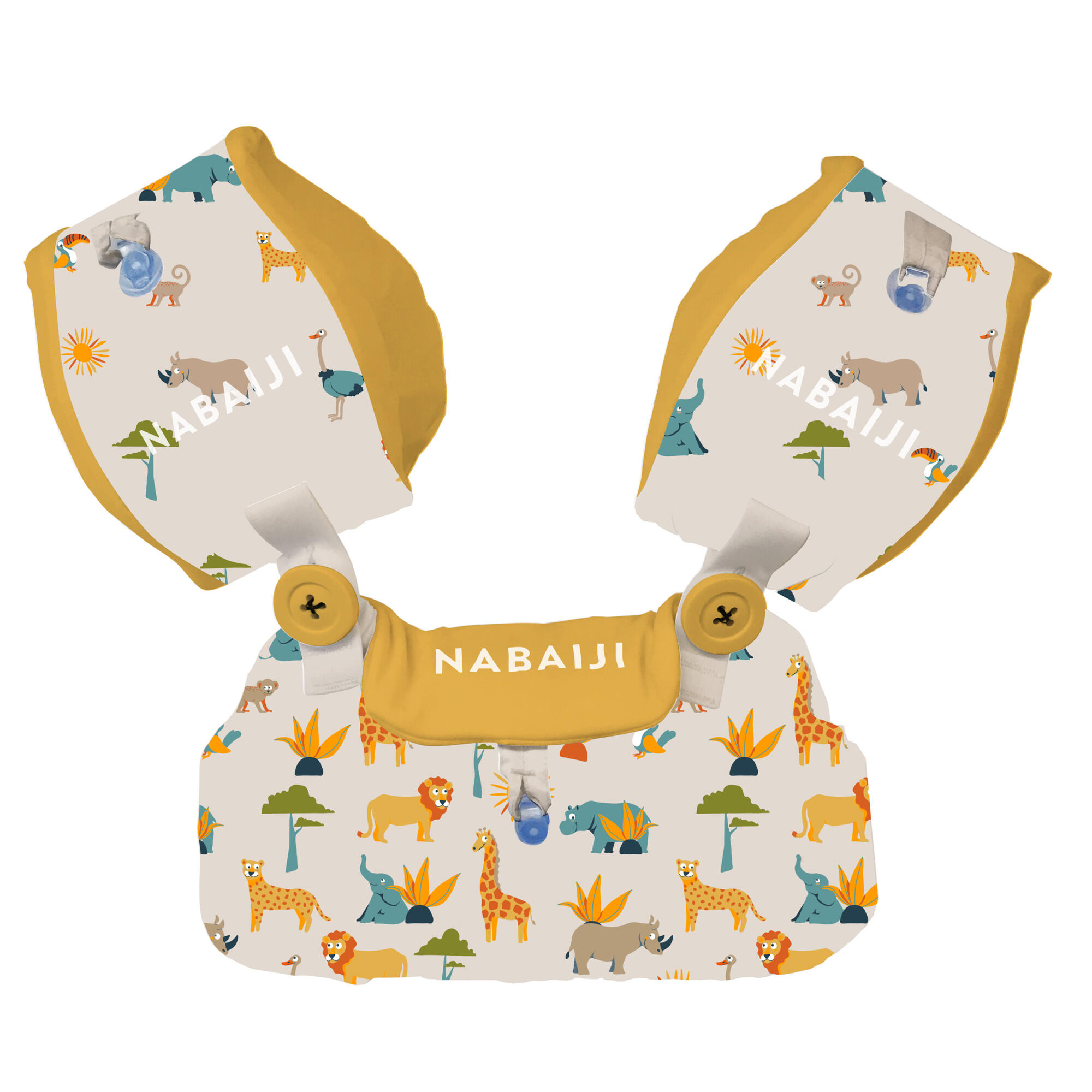 Rękawki-pas edukacyjny pływacki dla dzieci Nabaiji Tiswim 15-30 kg Sawanna 4/10