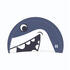 Kids Swim Cap Coated Mesh Printed Fabric Shark Blue