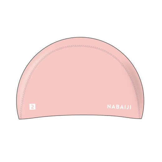 
      Coated mesh swim cap - Plain fabric - Size S- Pink
  