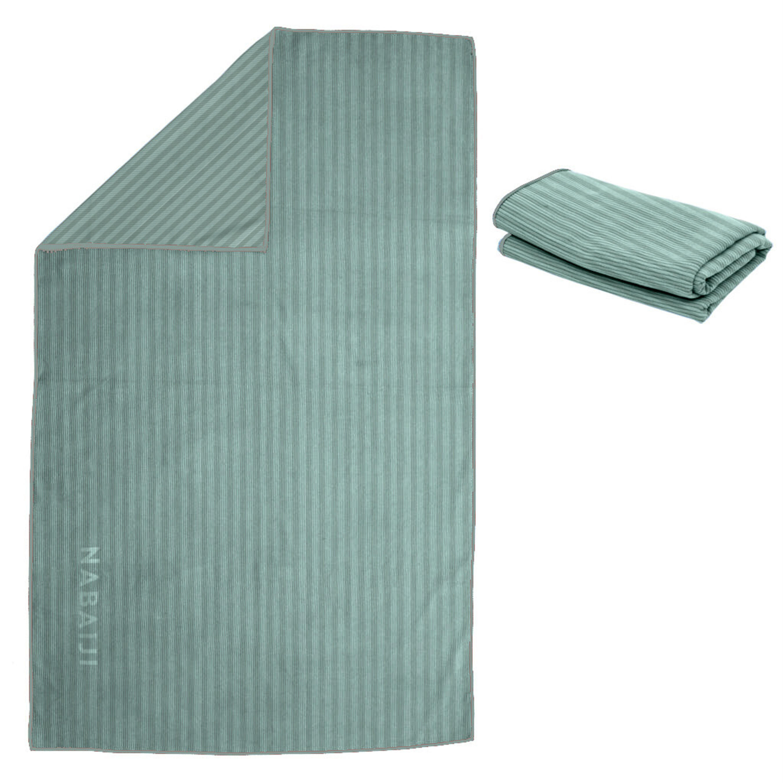 Swimming Microfibre Towel Size XL 110 x 175 cm - Forest Green - Decathlon