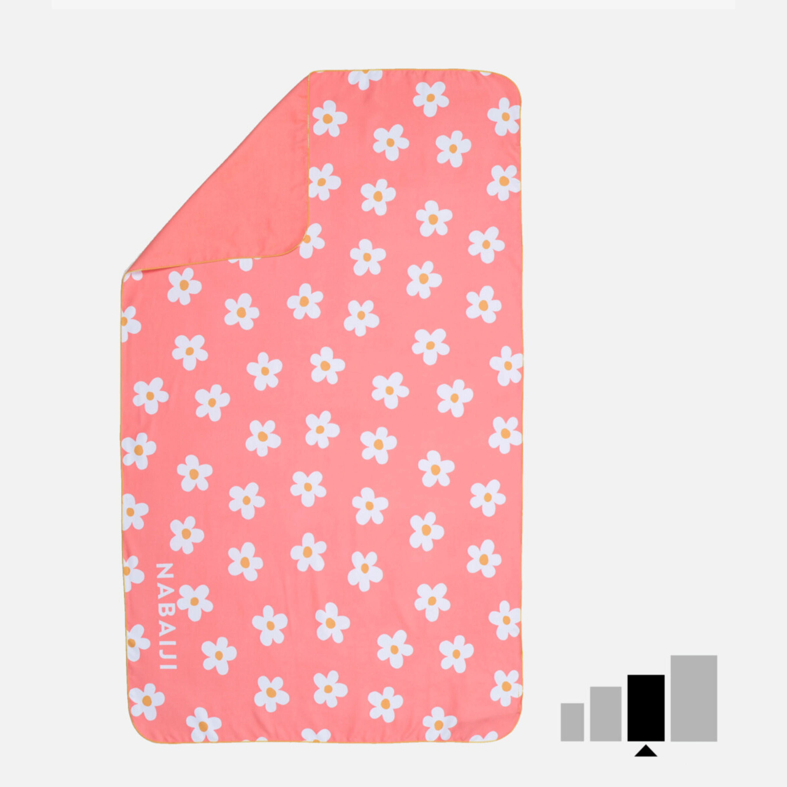 Nabaiji - Serviette De Bain Microfibre Imprimé Taille Xl 110 X 175 Cm - Serviette - Natation - - Taille Unique - Decathlon