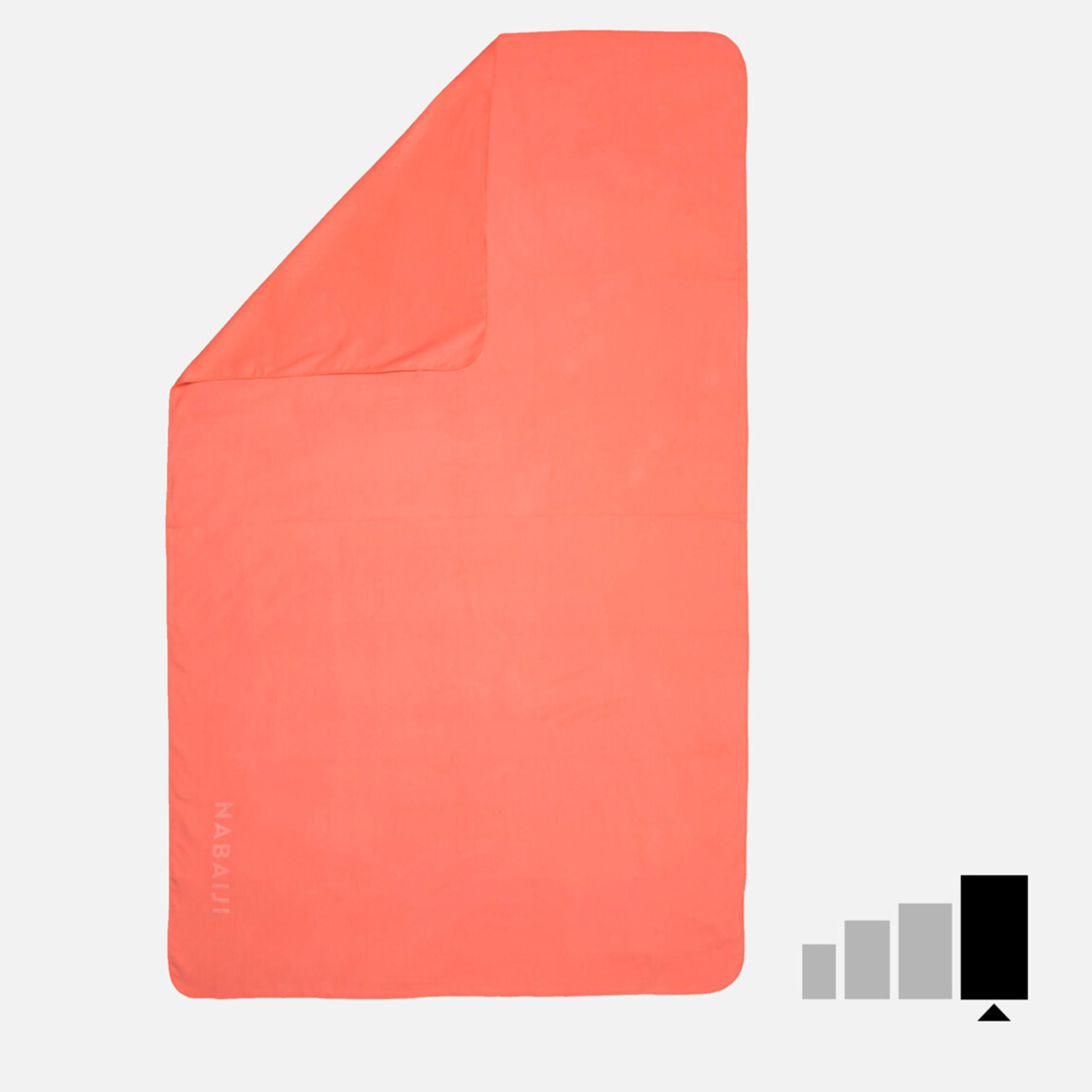 NABAIJI Toalla Coral Microfibra Talla L 80 x 130 cm