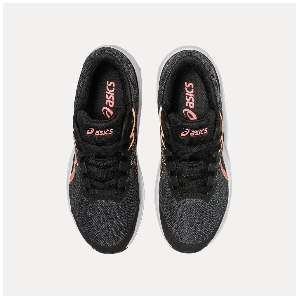 ASICS GT-1000 GIRLS' RUNNINS SHOES - BLACK/CORAL 23