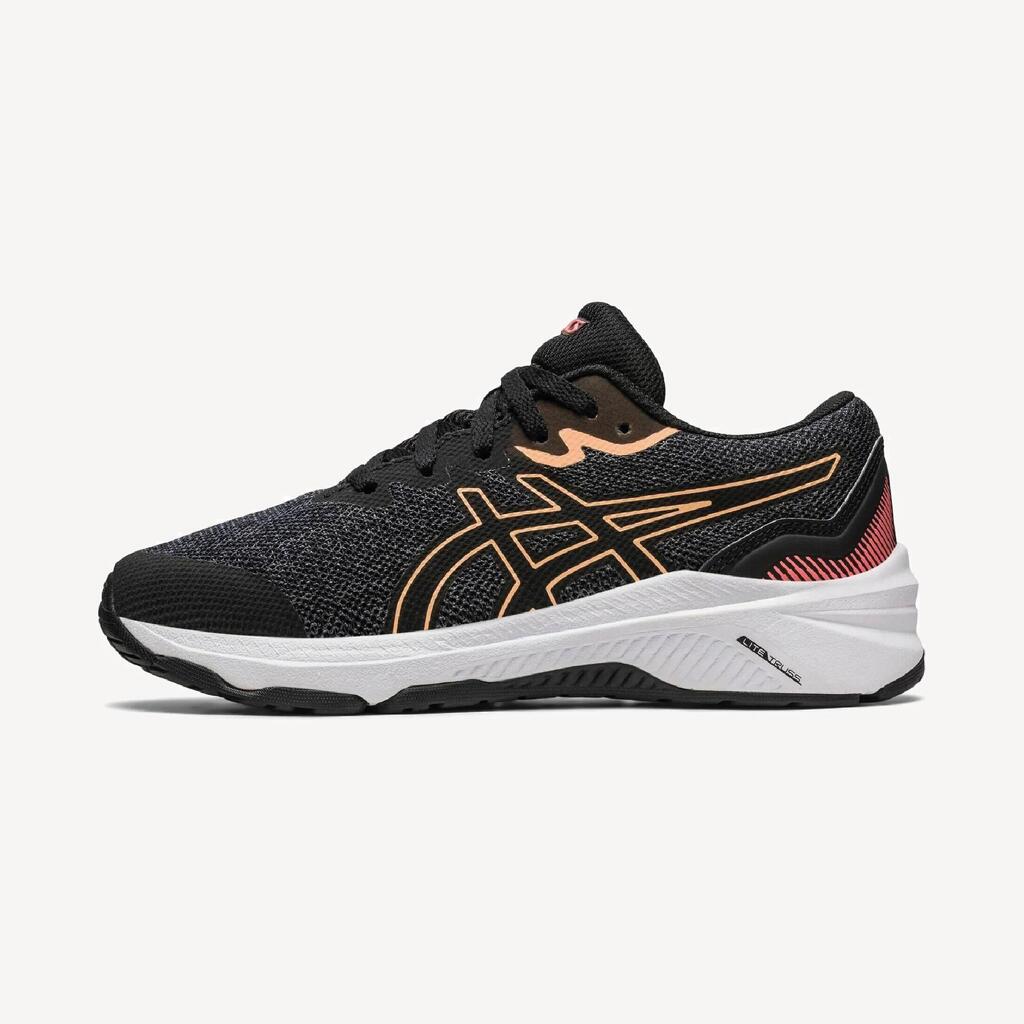 ASICS GT-1000 GIRLS' RUNNINS SHOES - BLACK/CORAL 23