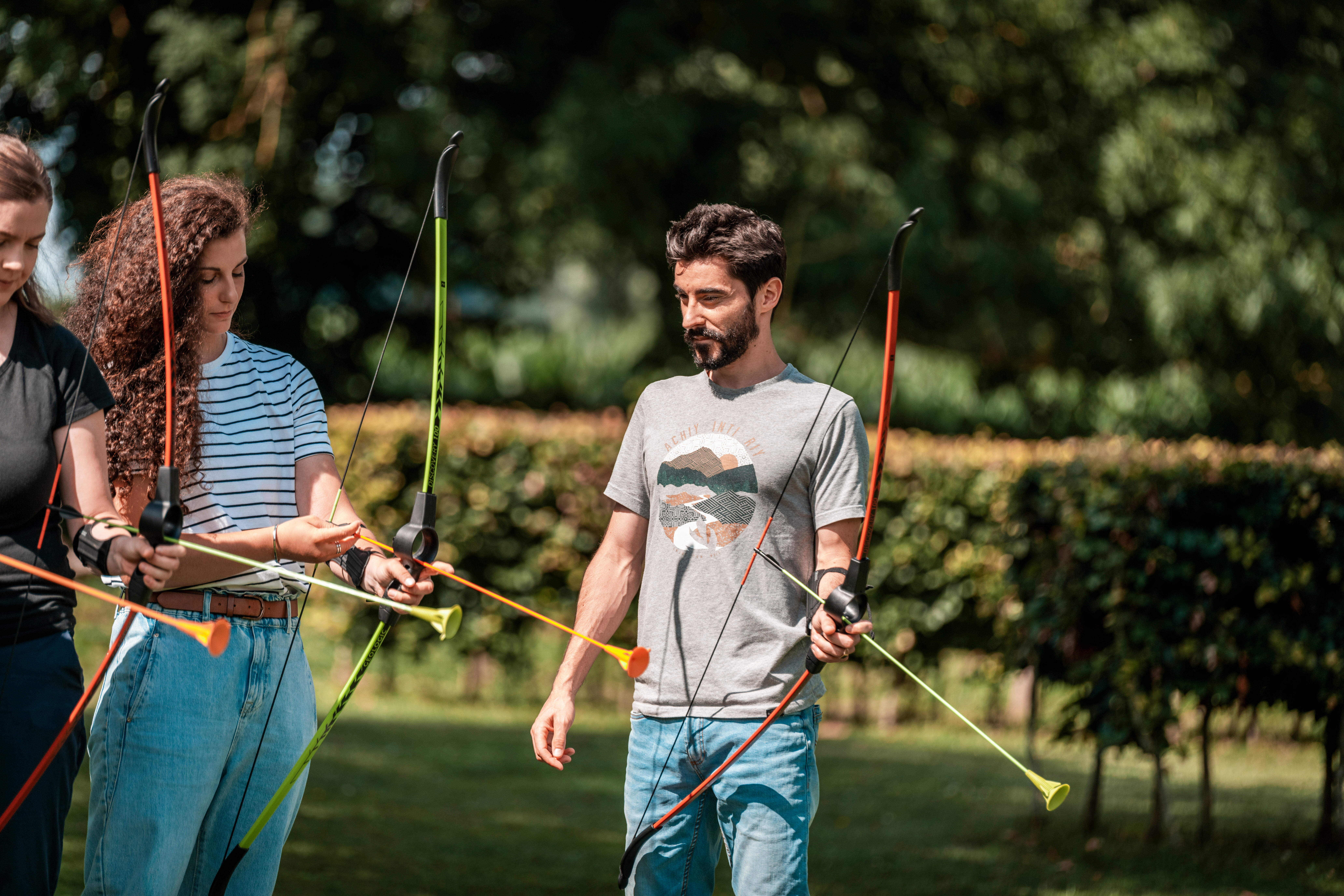 x2 Archery Arrows - Discosoft Green - GEOLOGIC