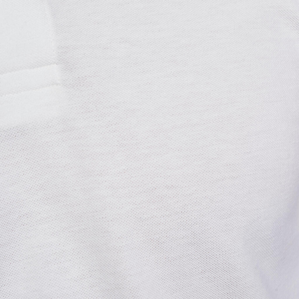 Men's golf long-sleeved polo shirt - MW500 white