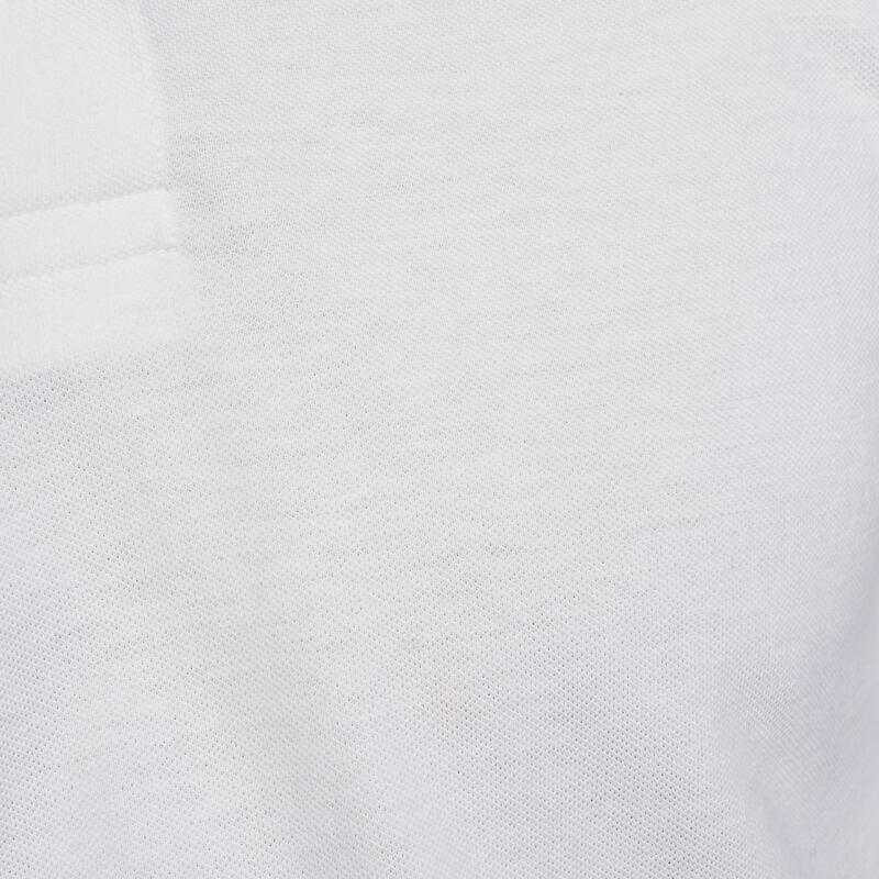 POLO GOLF MANGA COMPRIDA HOMEM - MW500 BRANCO