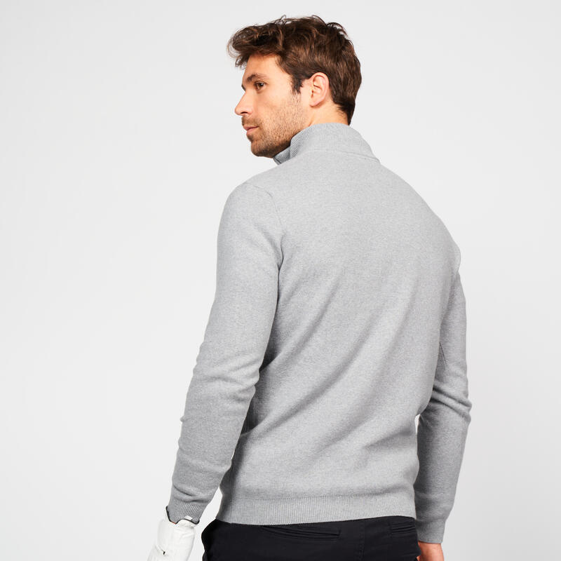 Maglione golf uomo MW 500 grigio