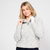 Pull golf zippé femme, MW500 gris