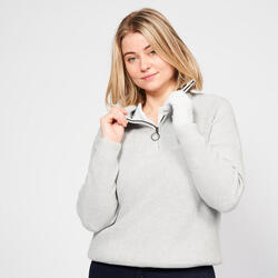 Pull golf zippé femme, MW500 rose