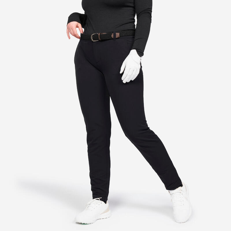 Pantaloni invernali golf donna CW 500 neri