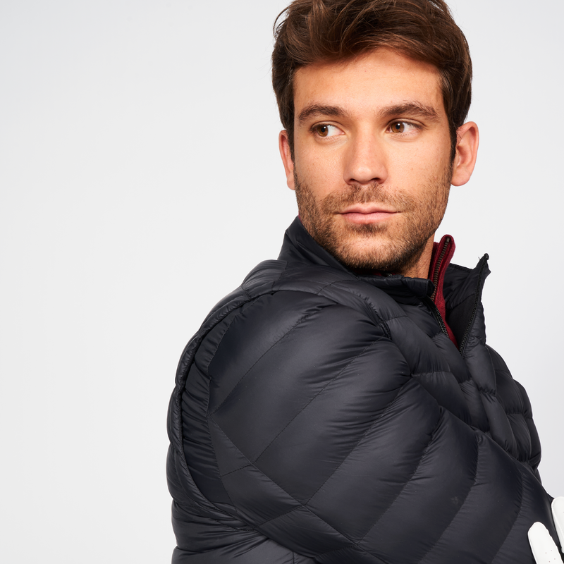 Doudoune golf manches longues Homme CW900 Heatflex noir pour les clubs et collectivites Decathlon Pro
