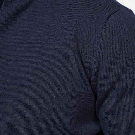 Men's golf half-zipped pullover - mw500 navy