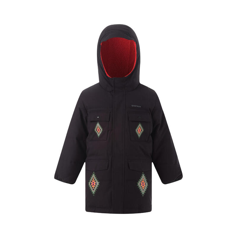 BOYS’ PARKA SH500 DOWN BLACK