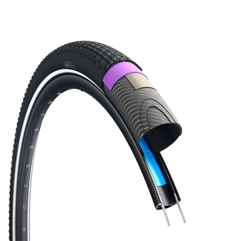 Antilekband voor elektrische hybridefiets RoadProtect+ 700 x 47mm