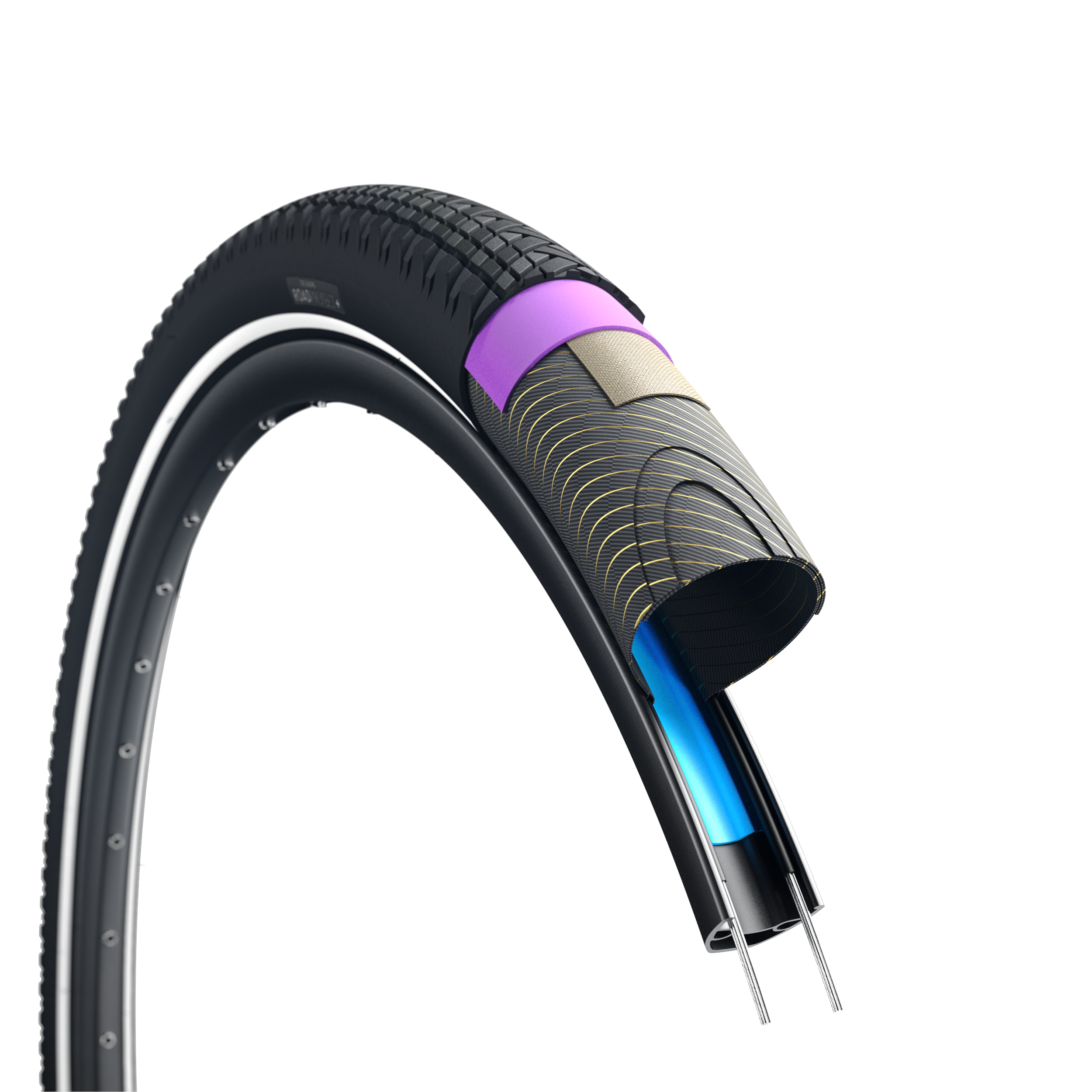 Puncture-Proof Hybrid Electric Bike Tire - RoadProtect+ 700x47 mm