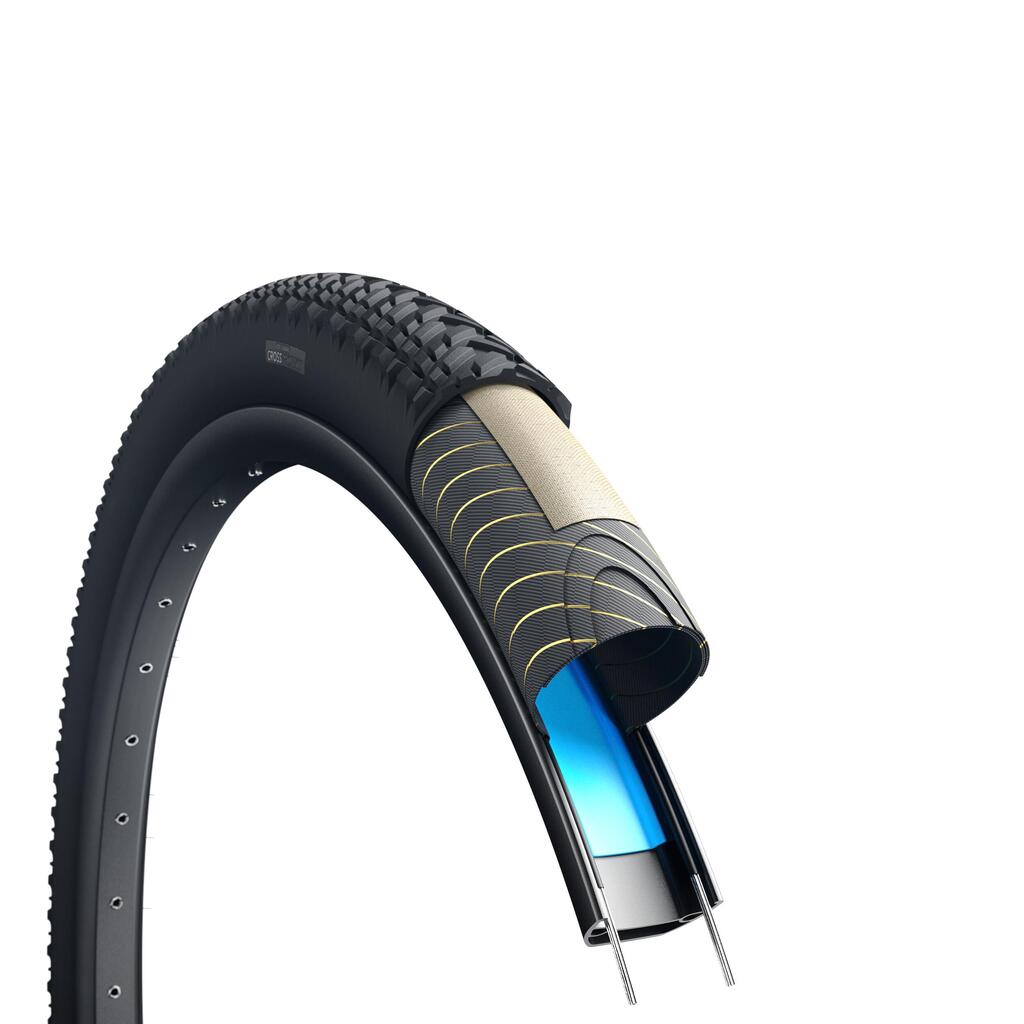 צמיג אופניים היברידיים CrossProtect 26