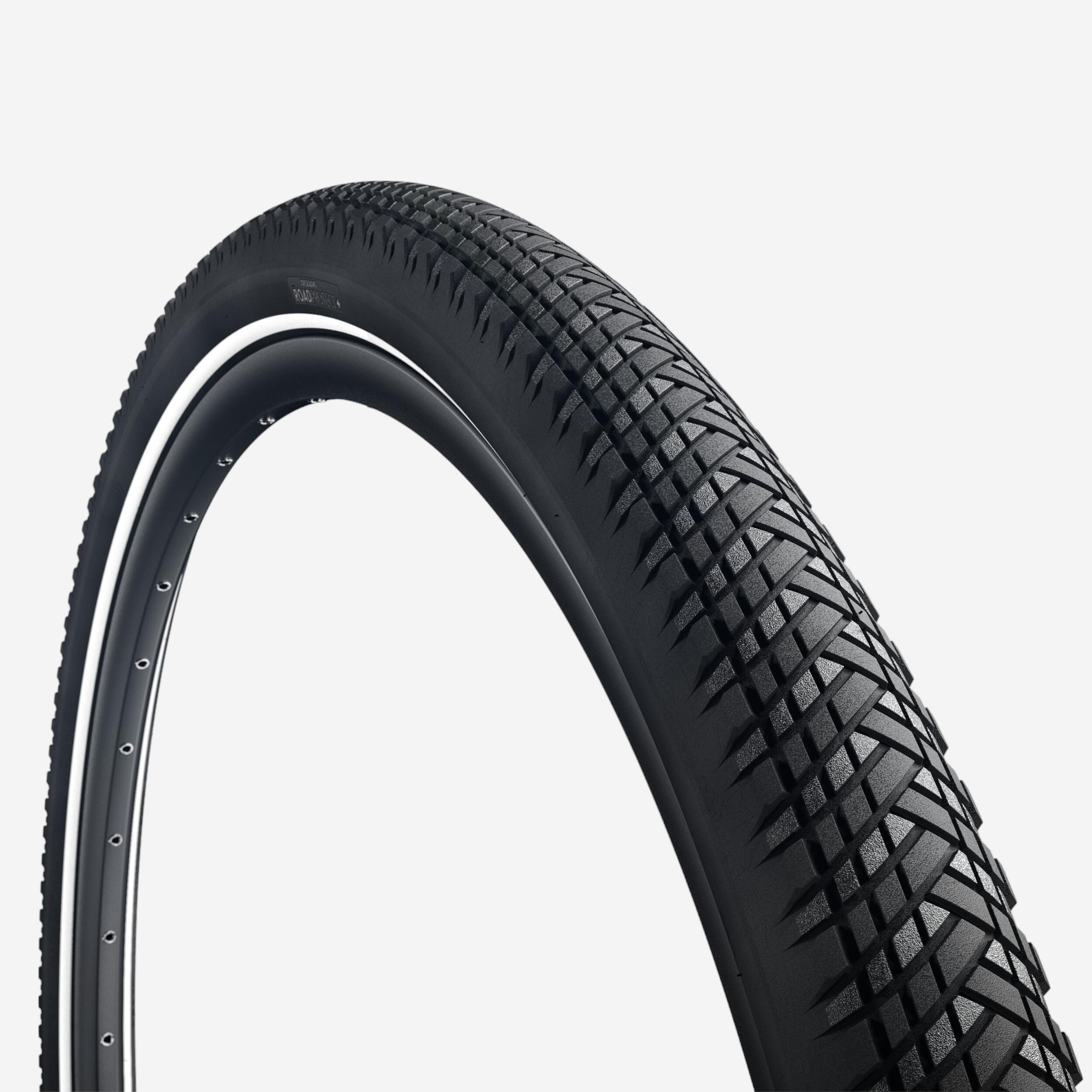 Opona do roweru elektrycznego trekkingowego Btwin RoadProtect+ 26x1,85"/26"x47mm