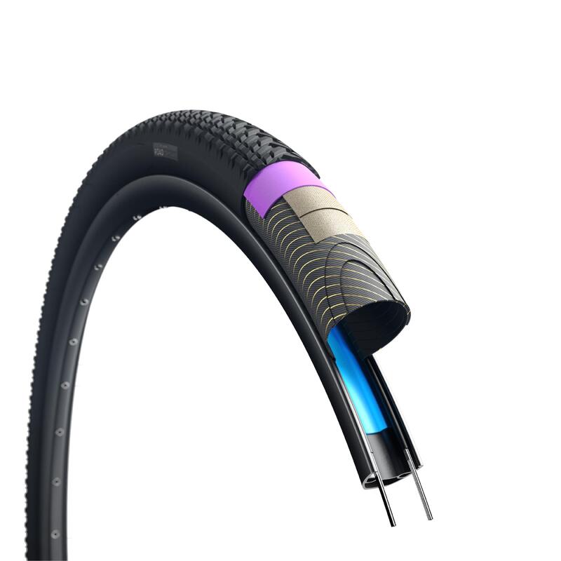 Cauciuc bicicletă electrică polivalentă anti-pană Crossprotect+ 28x1.50 /700x40m