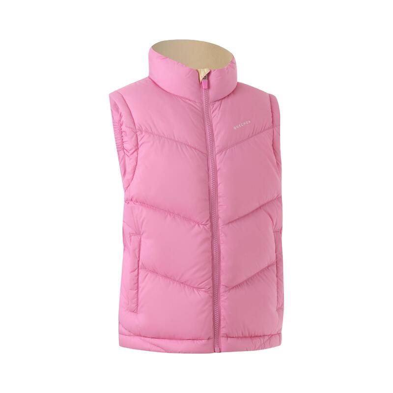 Hiking Gilet Down Jacket MH550 Girl PINK