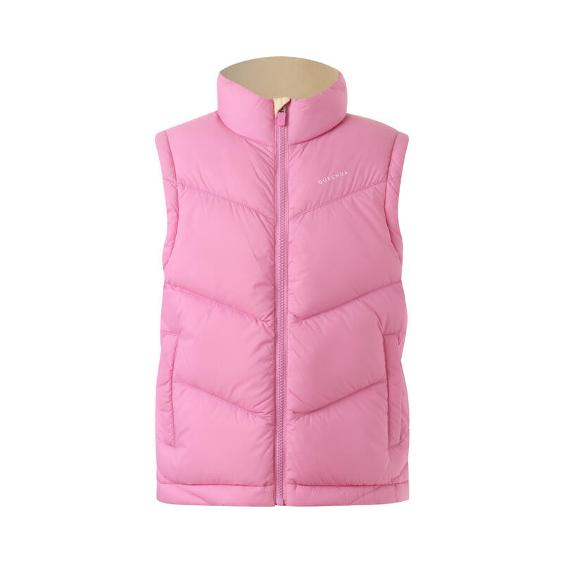 Hiking Gilet Down Jacket MH550 Girl PINK