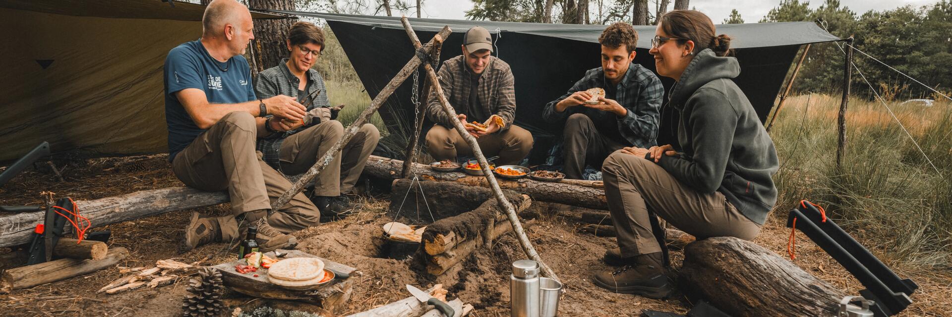 Camp fires: how to make them -title