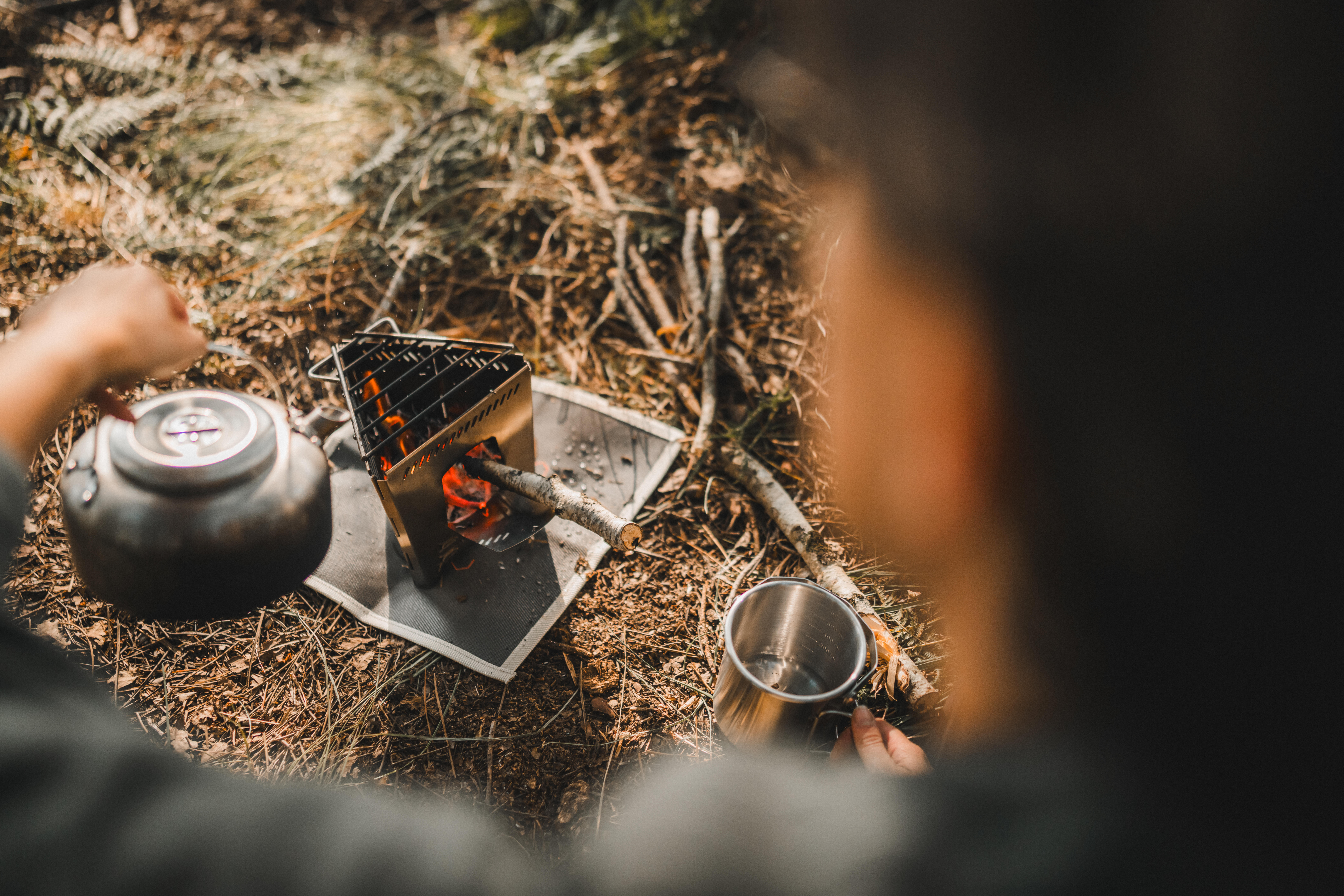 Stainless Steel Wood-Burning Camping Stove - Bivouac Bushcraft - SOLOGNAC