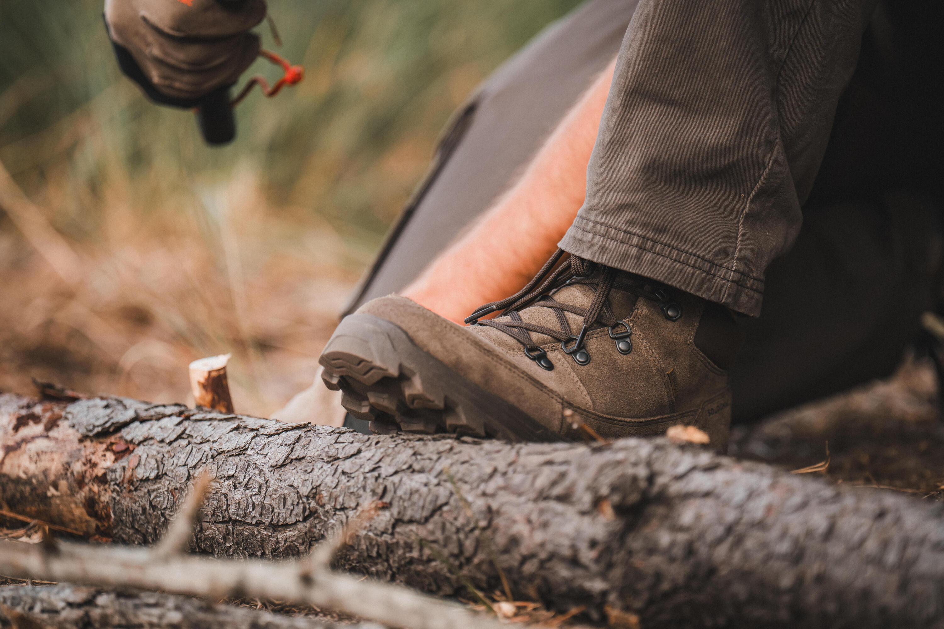 Chaussures de chasse imperméables - Crosshunt 110 Héritage marron 10/11