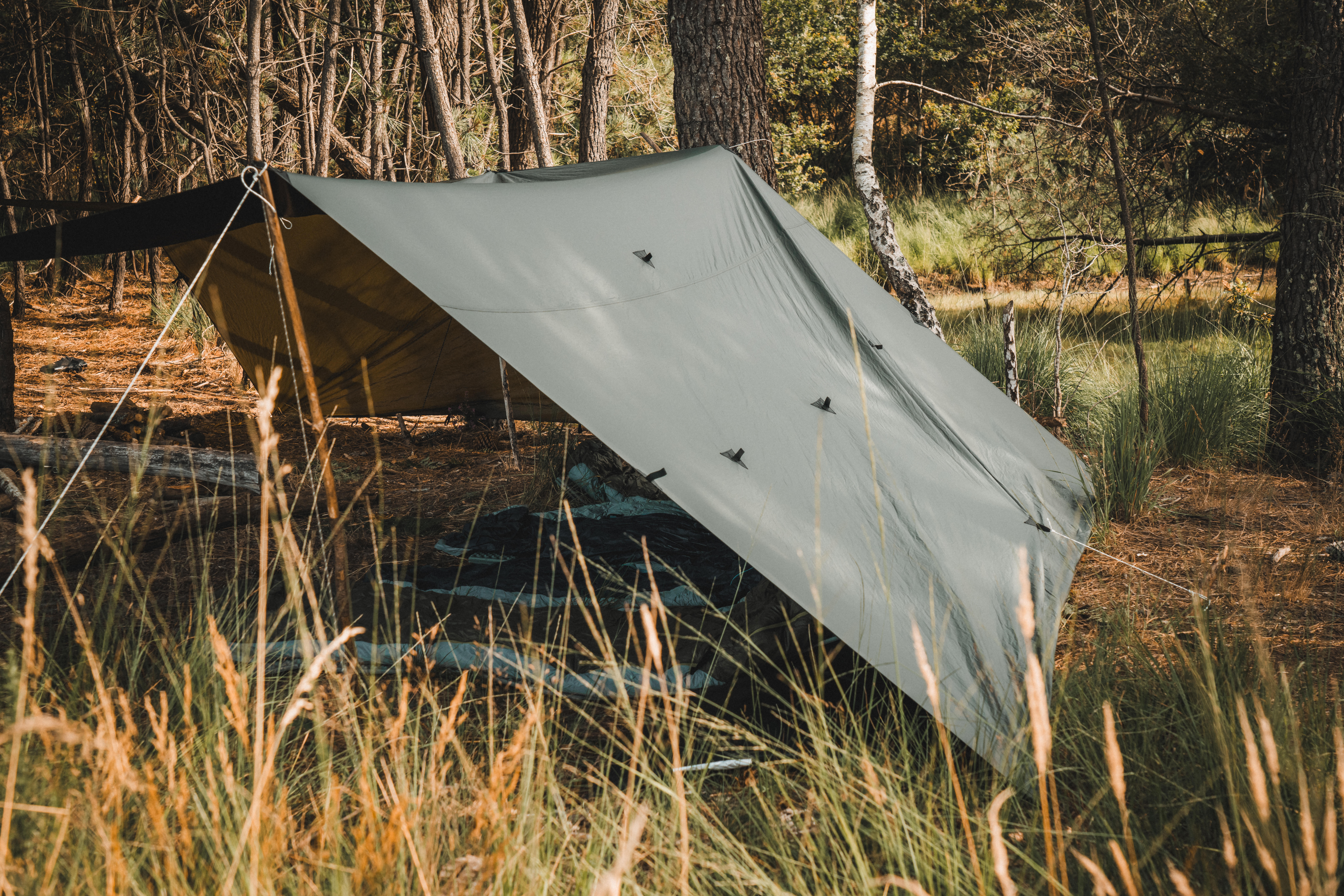 TARP Bushcraft Bivouac 4x4 m Waterproof Khaki | Decathlon
