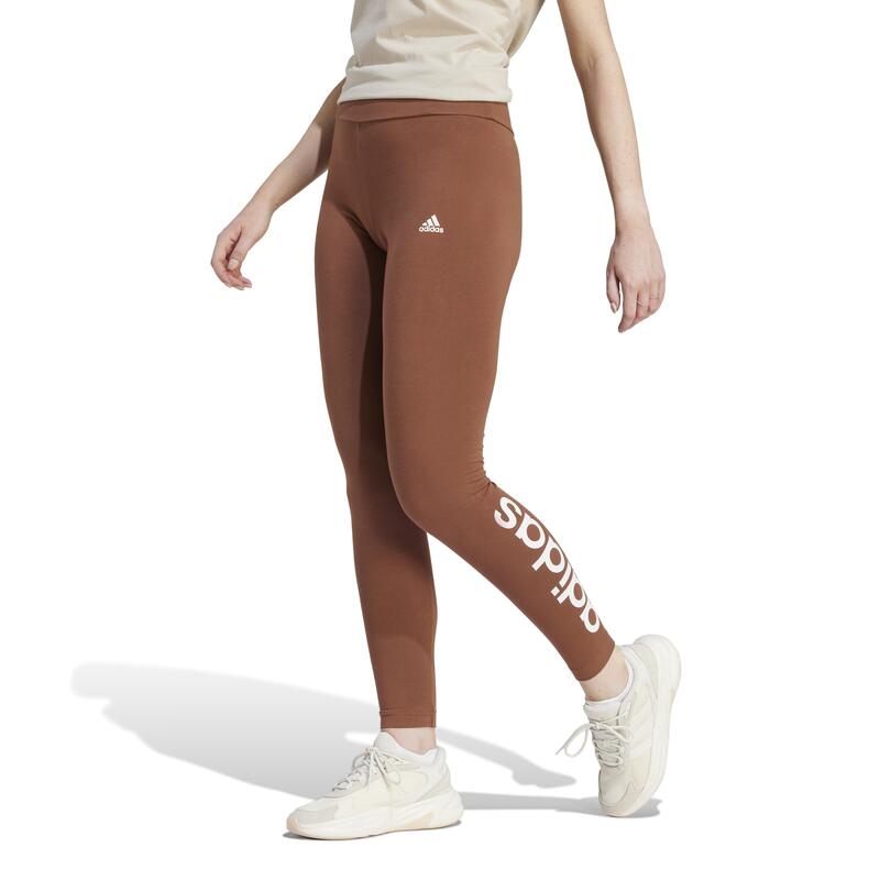 LEGGING VOOR FITNESS EN SOFT TRAINING DAMES BRUIN