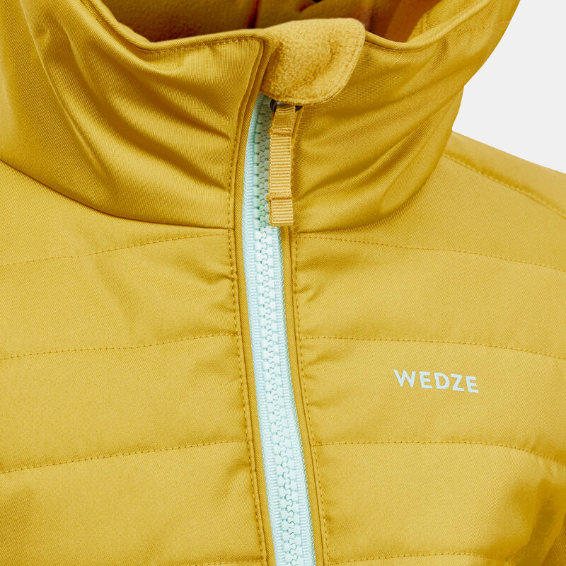 Warme ski-jas met makkelijke rits voor kinderen 180 Warm geel