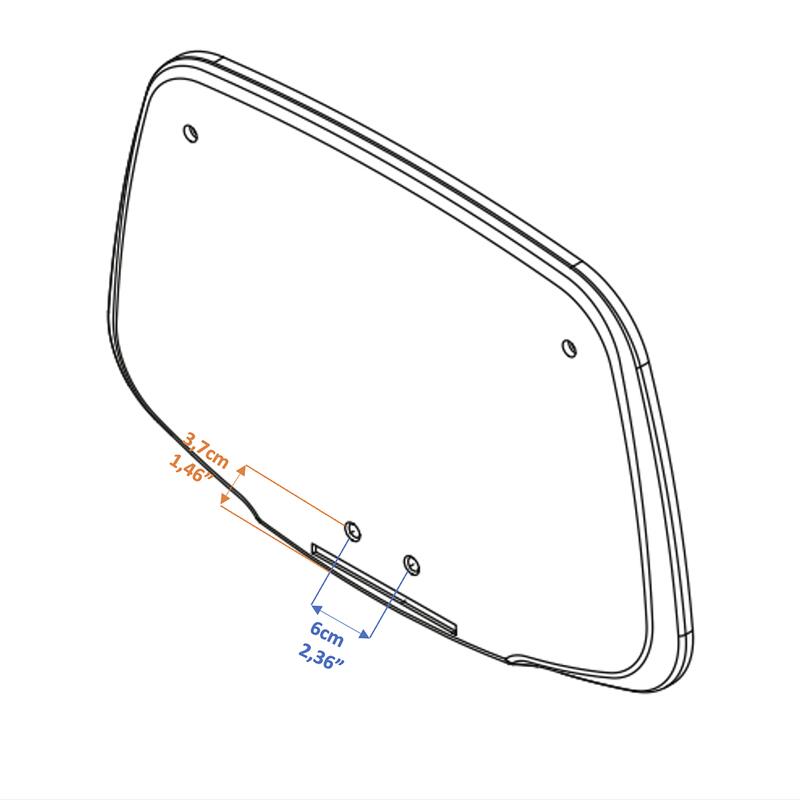 Backboard voor basketbalpaal K500