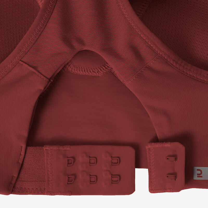 Sport-BH Damen Bustier Invisible mit Schalen starker Halt - rot