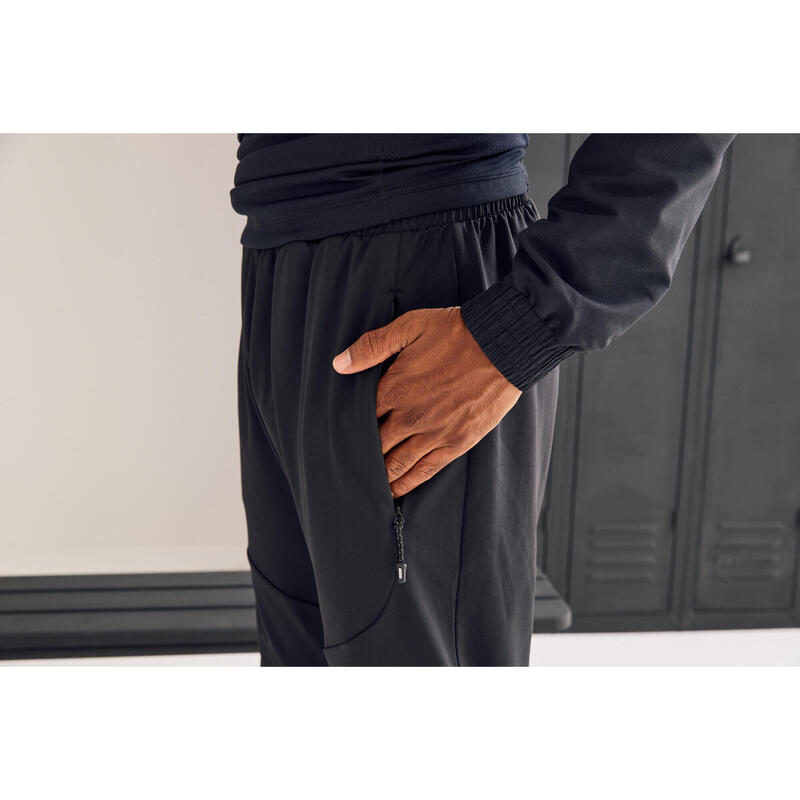 Pantalon de fitness outdoor respirant slim homme - noir