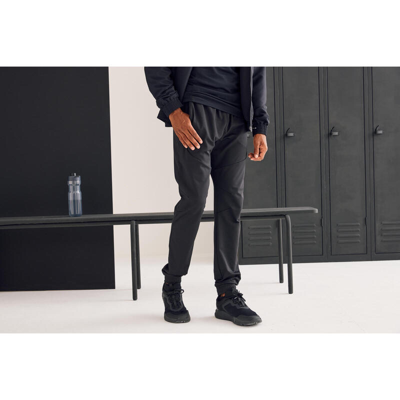 Pantalón Slim Fitness Outdoor Hombre Negro Transpirable