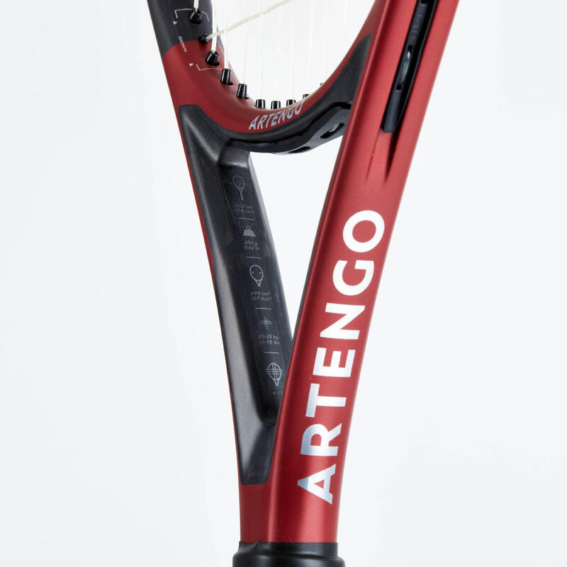 Tennisschläger Erwachsene - Softfeel 107 schwarz/rot