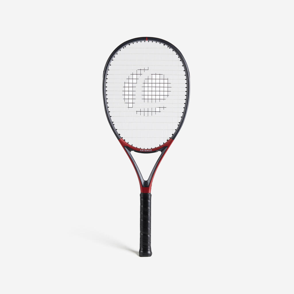 Reket za tenis Softfeel 107 za odrasle crno-crveni