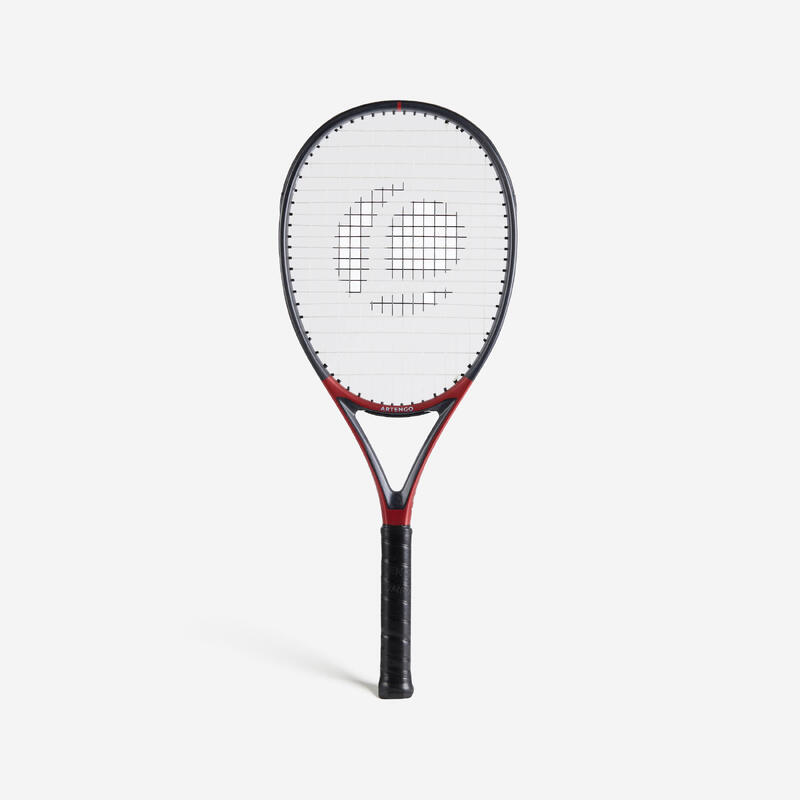 Racchetta tennis adulto SOFTFEEL 107 nero-rosso