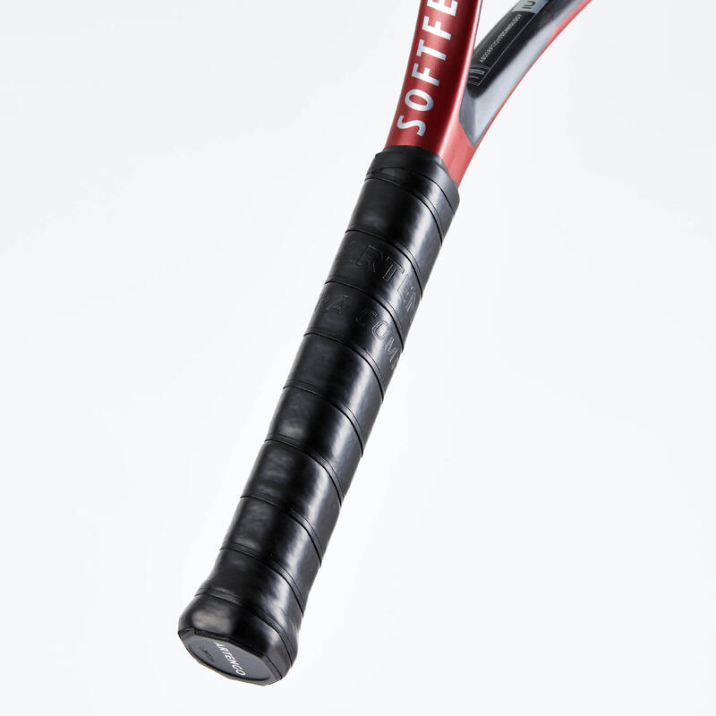 Racchetta tennis adulto SOFTFEEL 107 nero-rosso