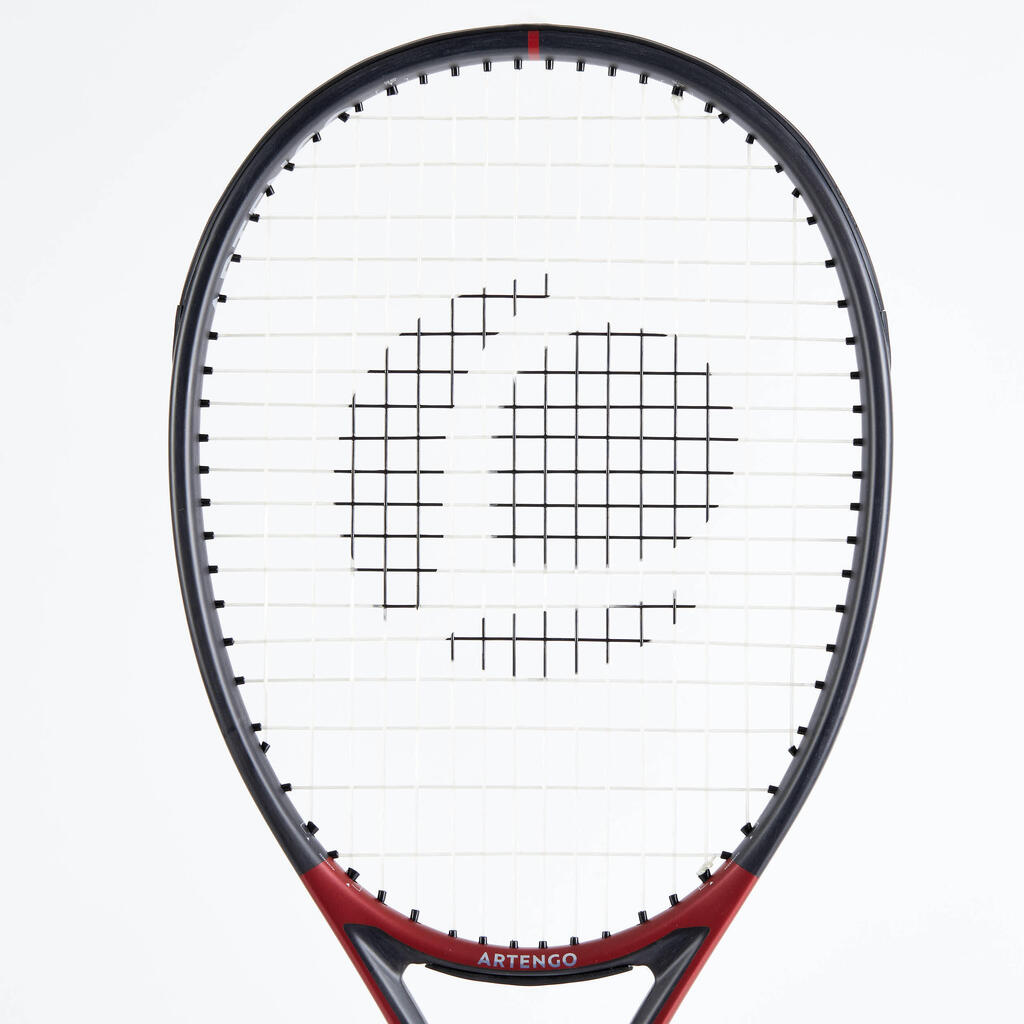 Reket za tenis Softfeel 107 za odrasle crno-crveni