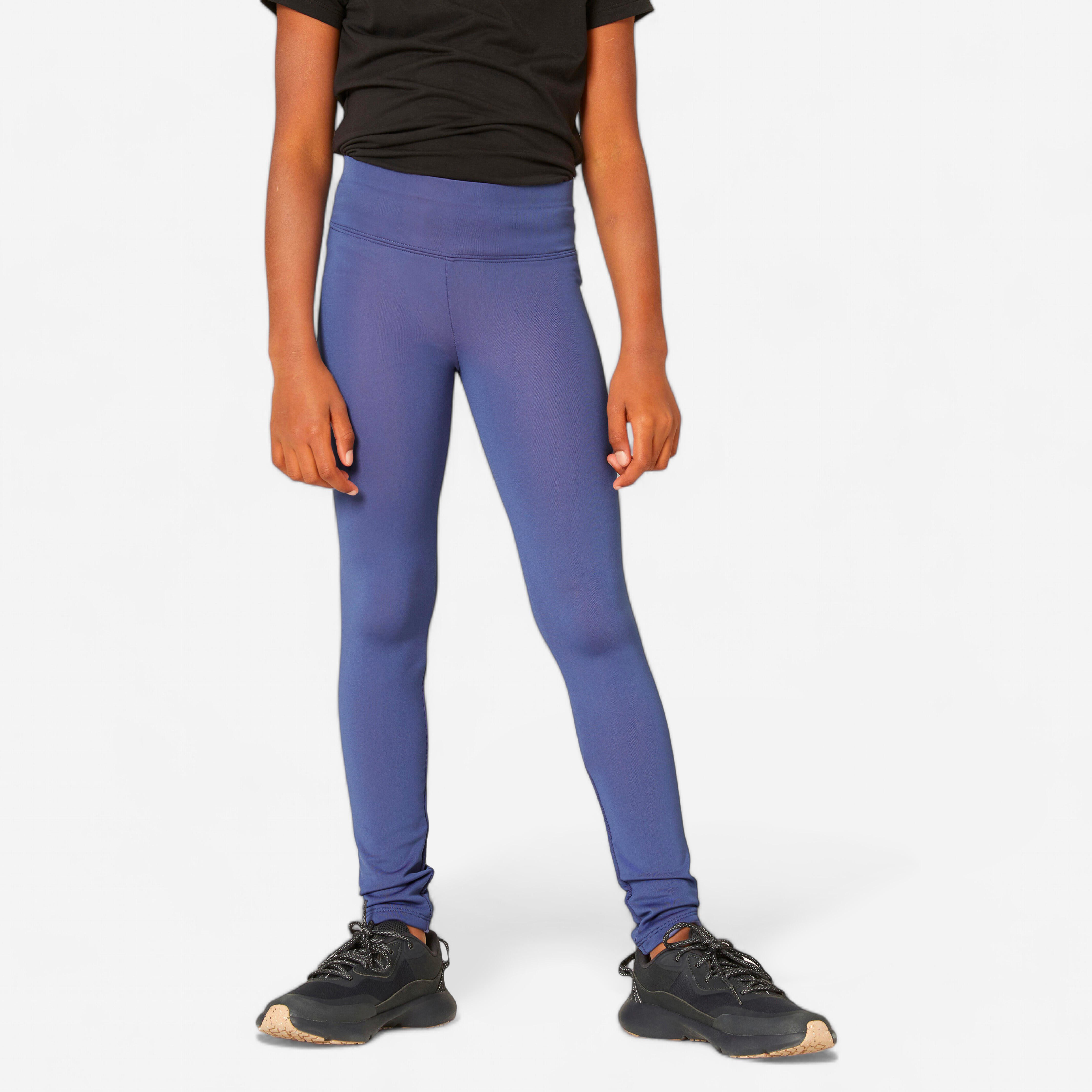 legging respirant fille - bleu - decathlon